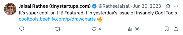 Twitter testimonial