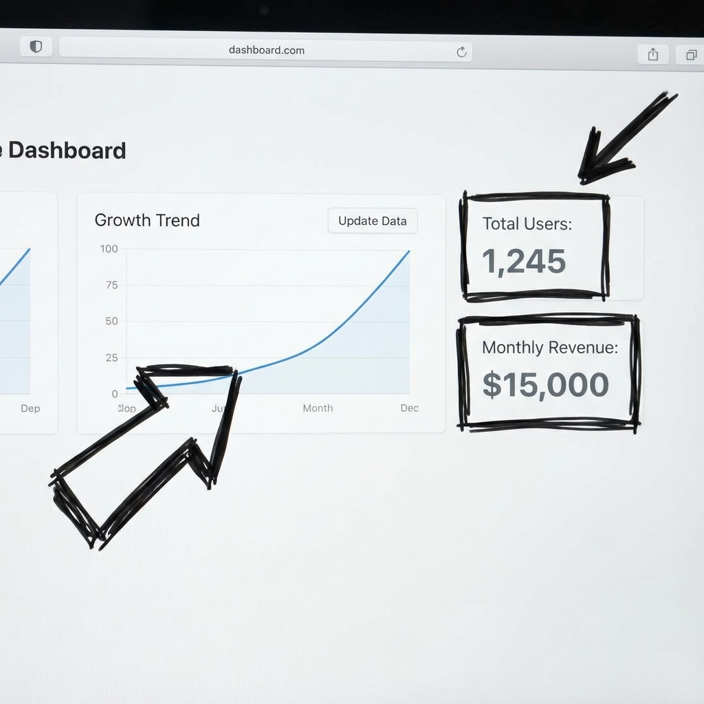 Example of a hand-drawn diagram created with DrawCharts