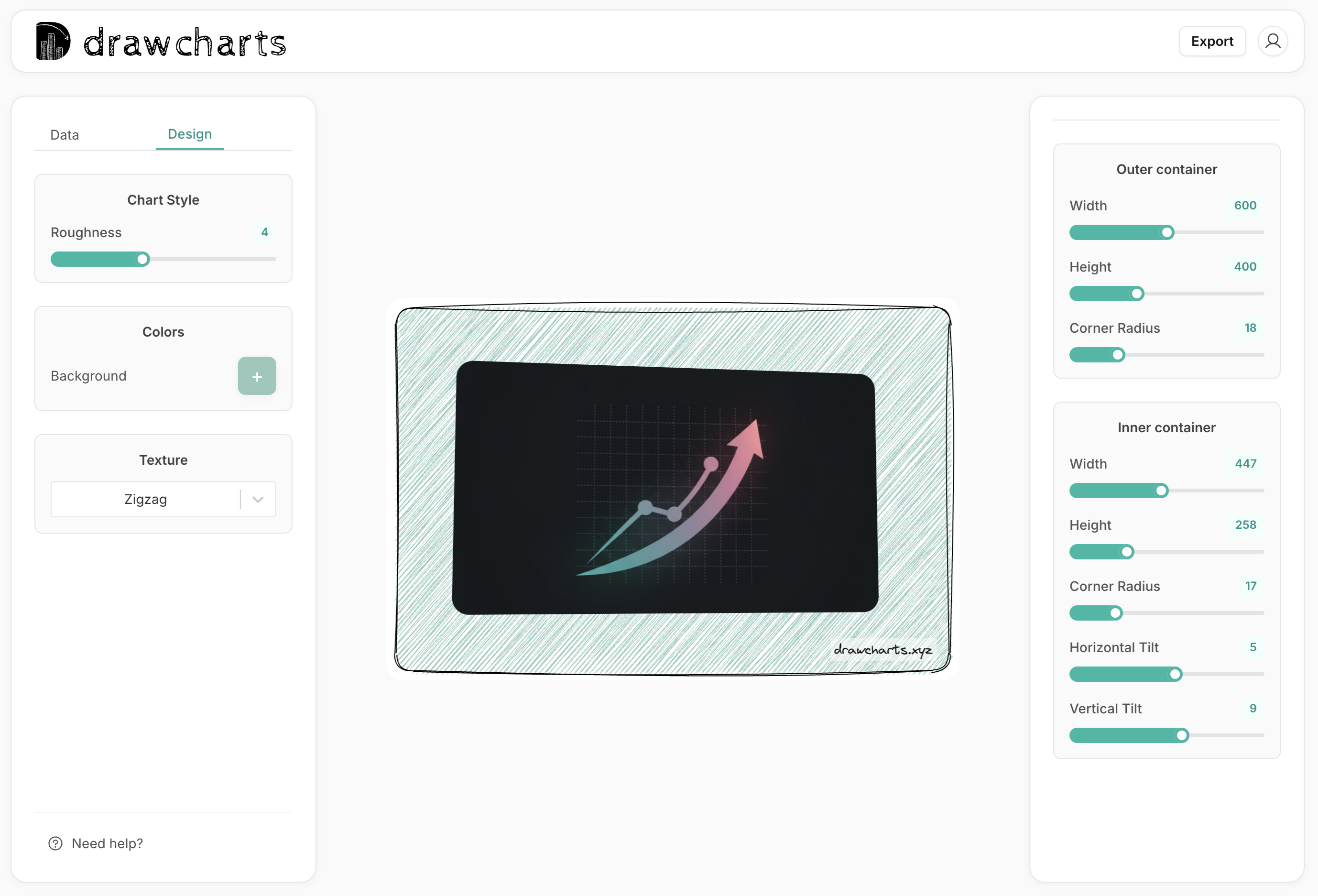 Example of the DrawCharts image editor interface