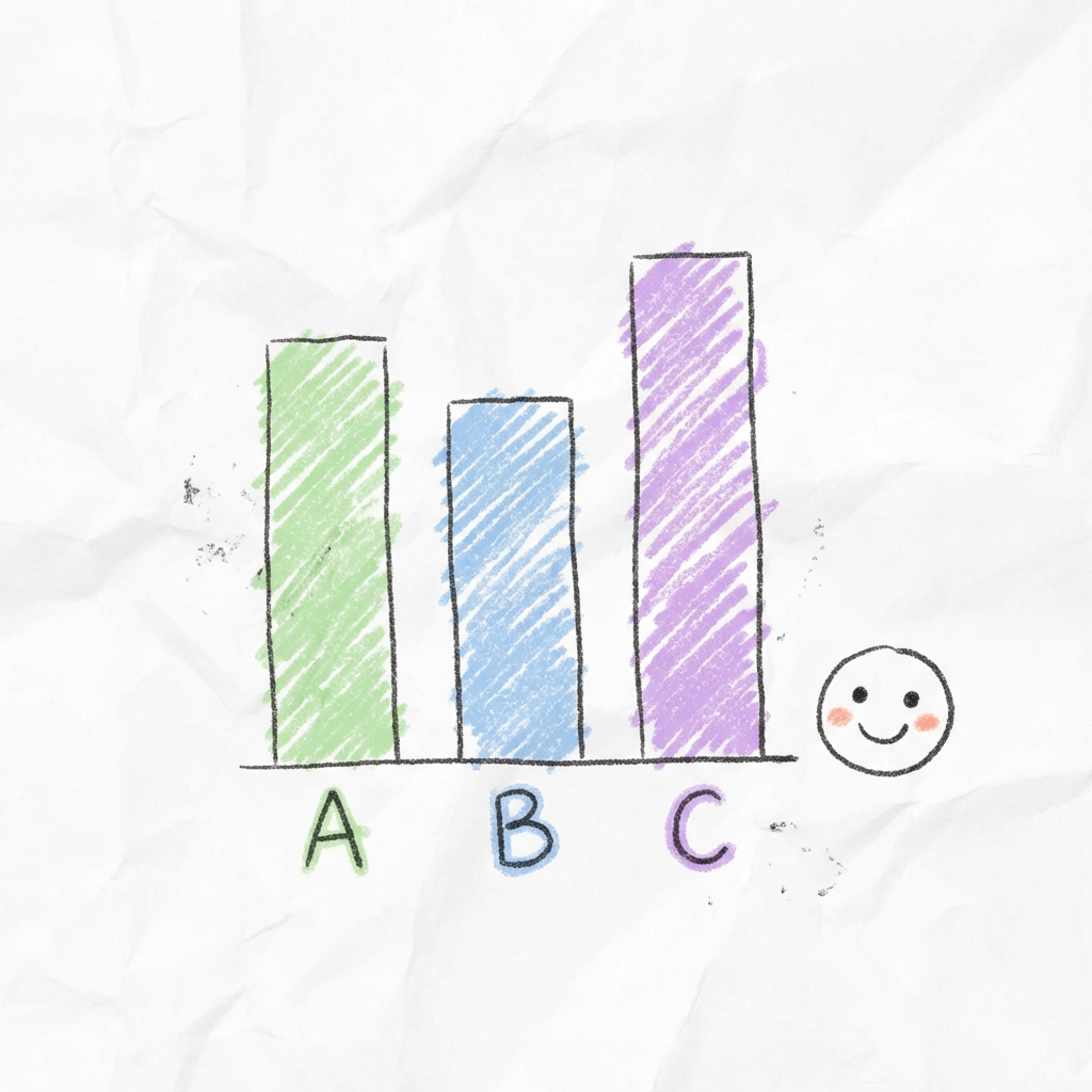 Example of a simple hand-drawn chart created with DrawCharts